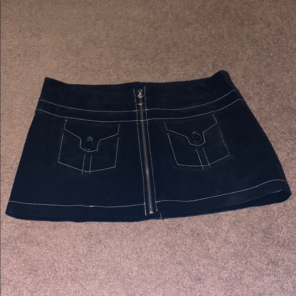 Suede Mini Skirt